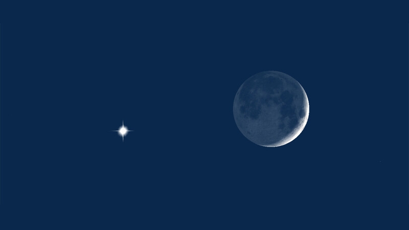 На Кипре можно увидеть встречу Венеры и Луны