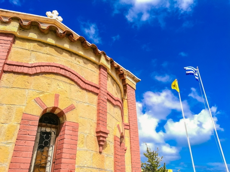 Часовня Святого Георгия в Хлораке и увековечение памяти кипрских бойцов