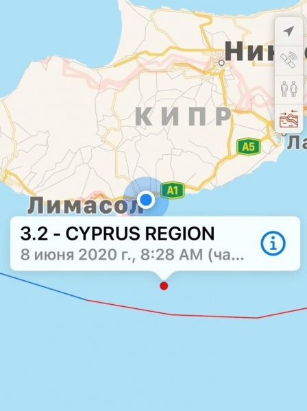 На Кипре произошло землетрясение
