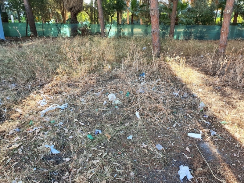 Парк Дасуди в Лимассоле снова зарастает мусором