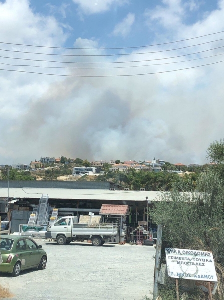 В Лимассоле снова сильный пожар