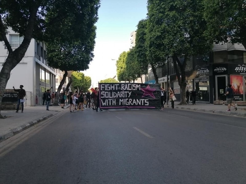 В Никосии прошел марш против расизма и в солидарность с протестующими в США