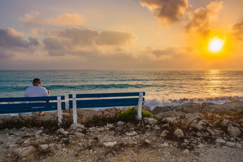 Kissonerga sunset view point - идеальное место на Кипре для наблюдения за закатом