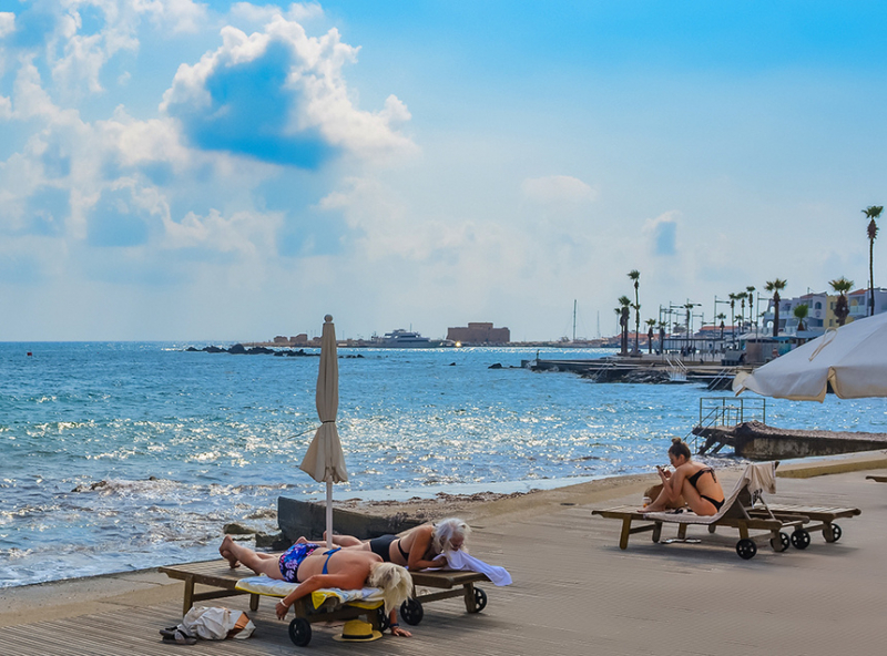 Городской пляж Муниципальные бани в Пафосе