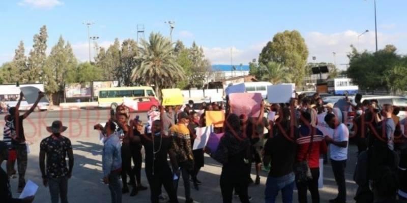 Киприоты-нигерийцы вышли на демонстрацию