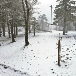 Первый снег на Кипре