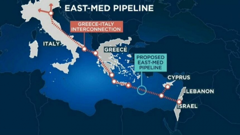 Греческие СМИ сообщили о строительстве трубопровода EastMed в обход Кипра