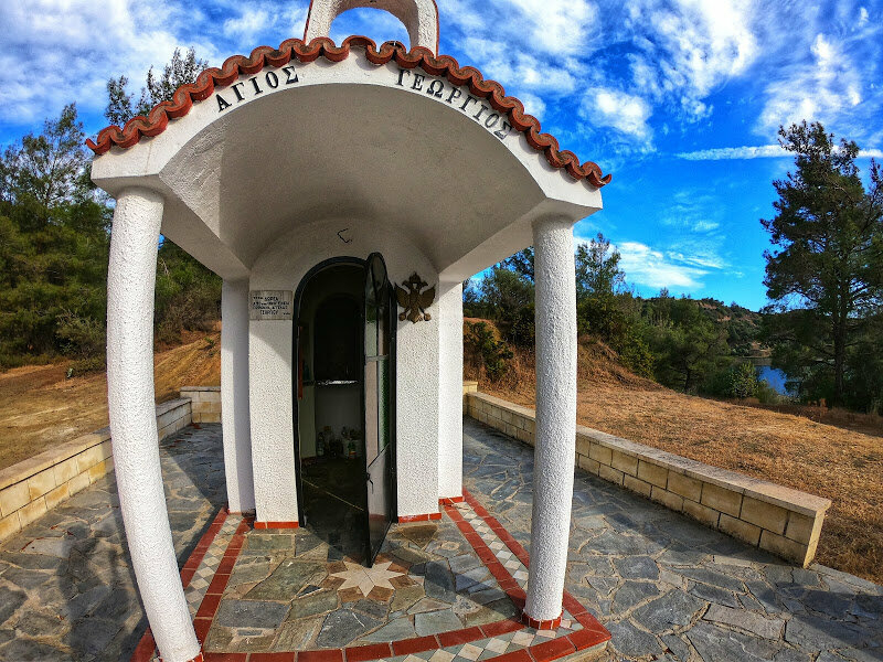 Часовня святого Георгия. Укромный уголок в районе Пафоса на Кипре