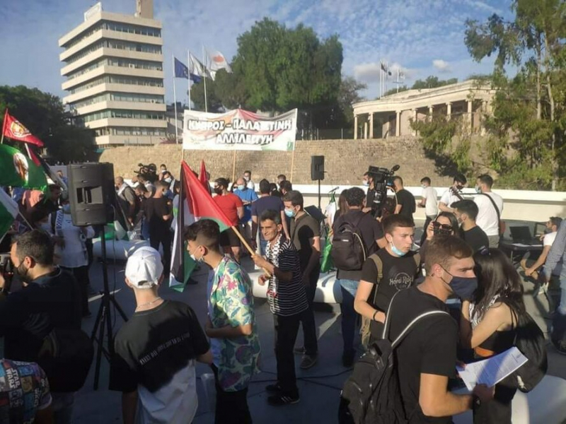 В Никосии прошел митинг в поддержку Палестины под крики «Аллаху Акбар!»