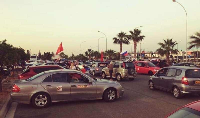 Автопробег, «Бессмертный полк» и салют в честь Дня Победы на Кипре