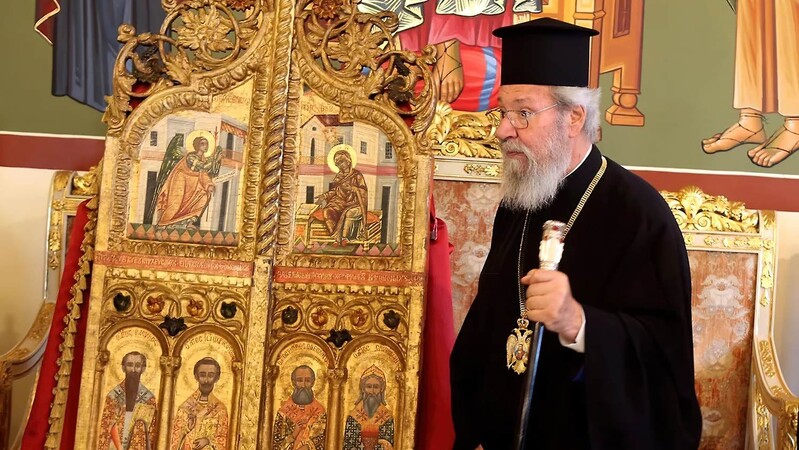 Умер глава Кипрской православной церкви Хризостом II