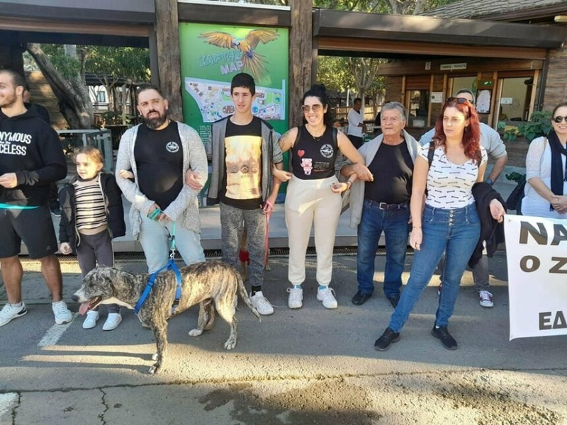В Лимассоле прошла акция за закрытие зоопарка