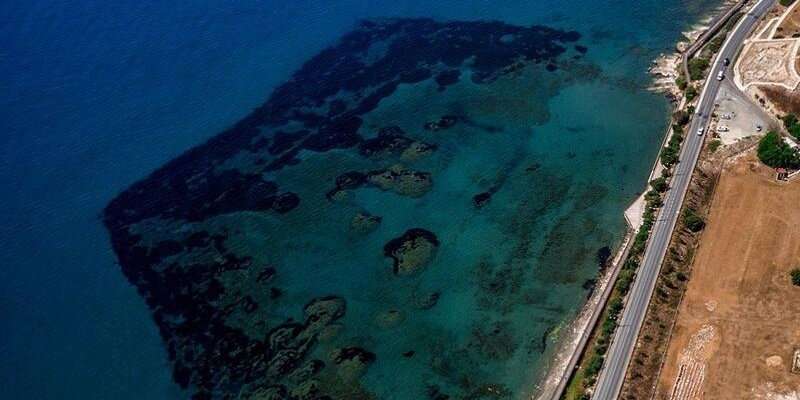 Затонувшая гавань древнего города Аматуса